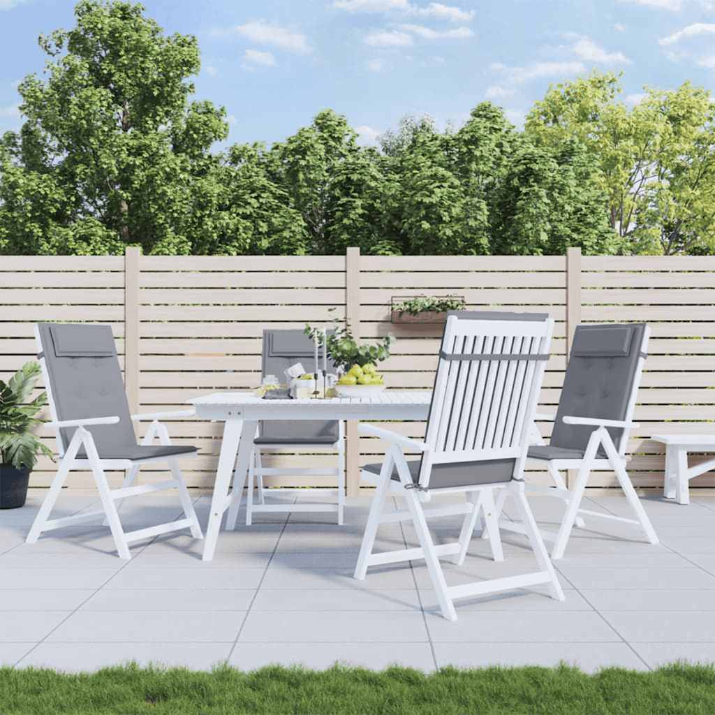 ComfortXL - Lot de 6 Coussins pour Chaise de Jardin Dossier Haut Tissu Oxford Imperméable Salon de Jardin Gris 120x50cm – ComfortXL Outdoor Living - Image 1
