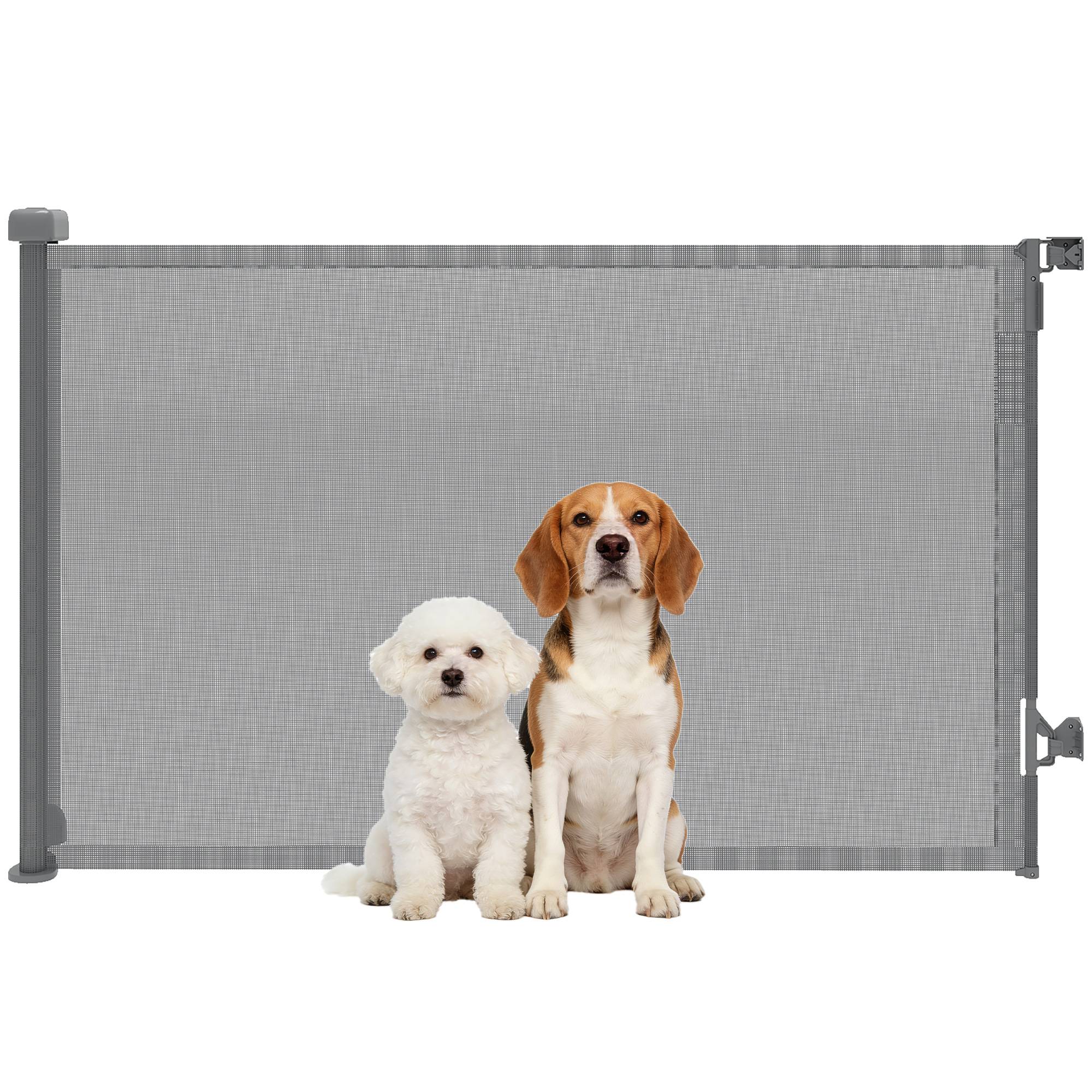 ComfortXL - Barrière de Sécurité Enroulable pour Chien et Bébé Extensible jusqu'à 140 cm Grise - ComfortXL Outdoor Living - Image 1
