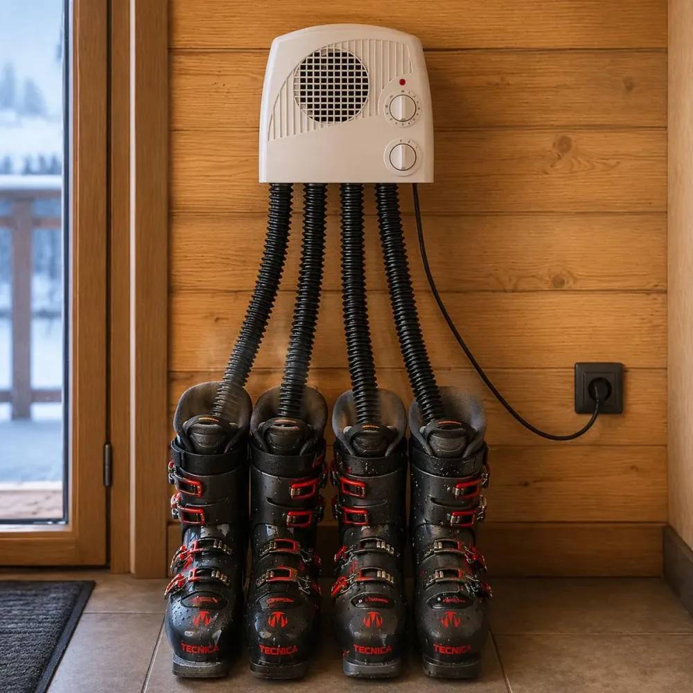 Sèche chaussures et bottes électrique 4 tuyaux 350W - Image 3