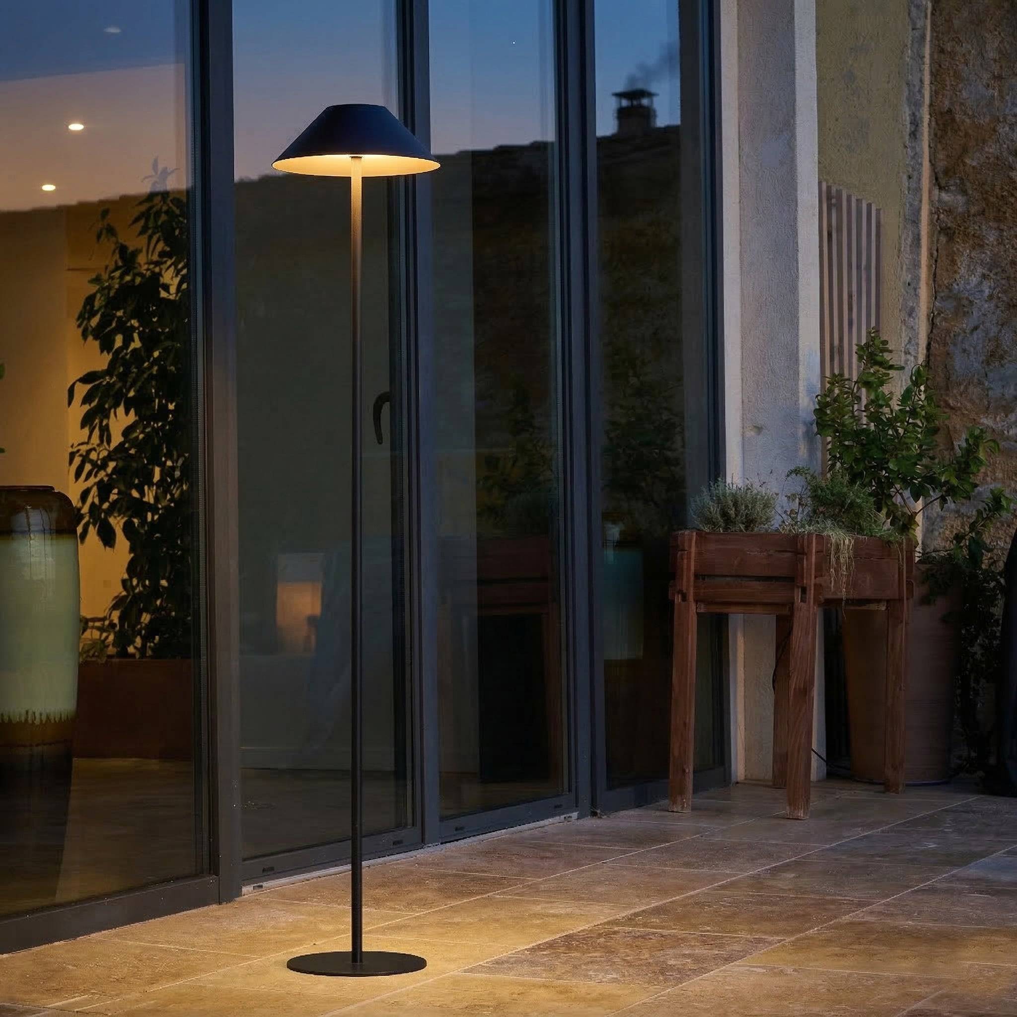 Lumisky - Lampadaire solaire NERIO TALL en acier noir H150cm - Image 2