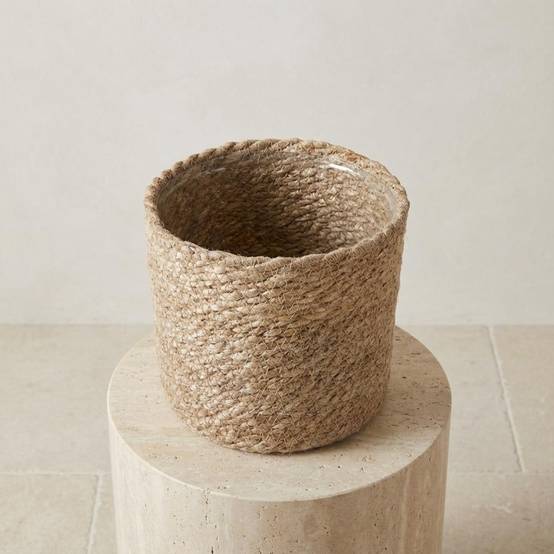 PANGIVO - Panier fibres naturelles naturel 14 x 14 x 14 cm - PANGIVO - Image 2