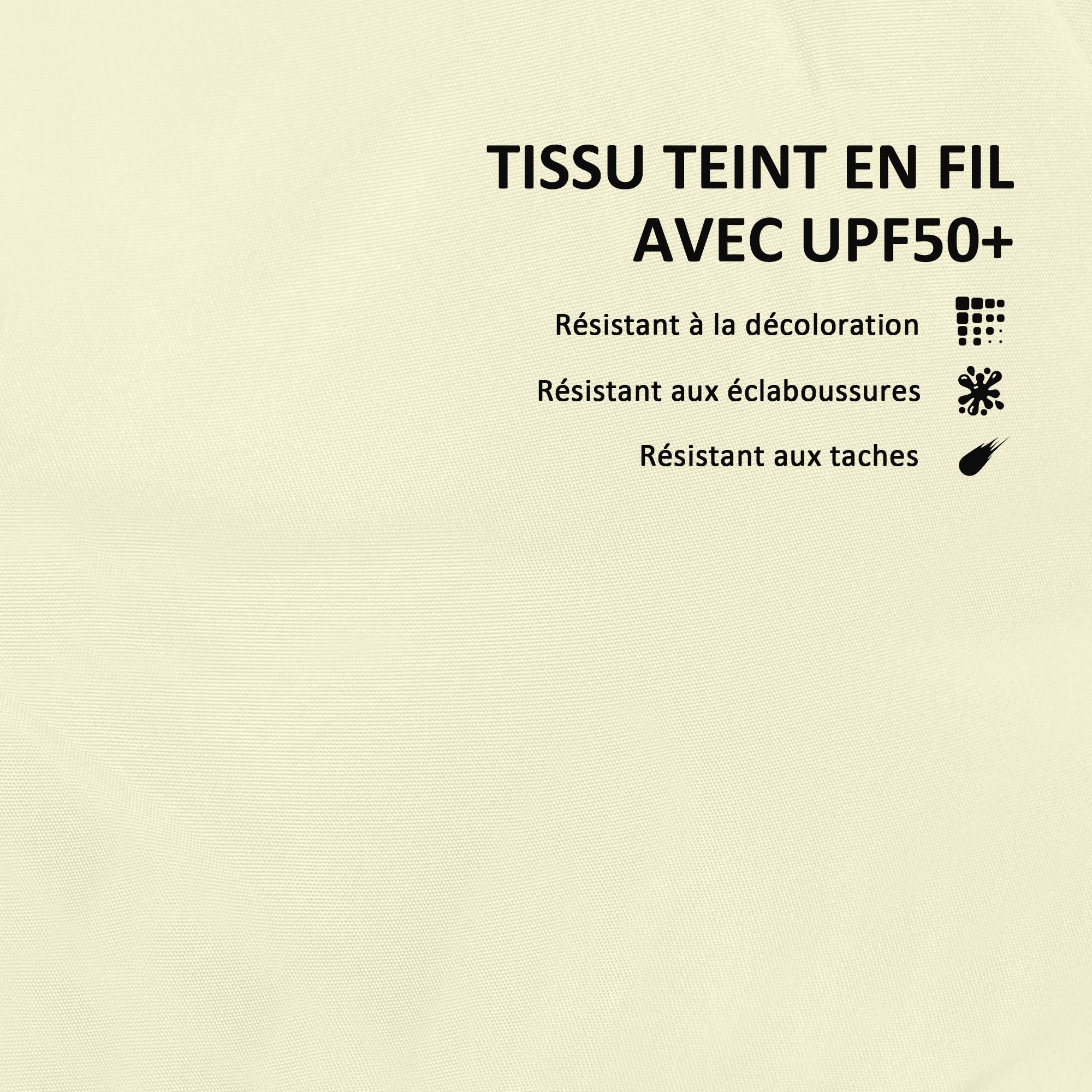 Maison Chic - Ensemble de 2 coussins d'assise avec dossier, coussin d'assise et de dossier extérieur et intérieur, crème - Image 7