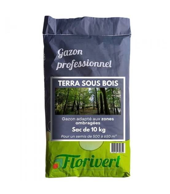 Graine de gazon Terra Sous Bois 10 kg pour esthétique et forte densité - Florivert 1201804 - Image 1