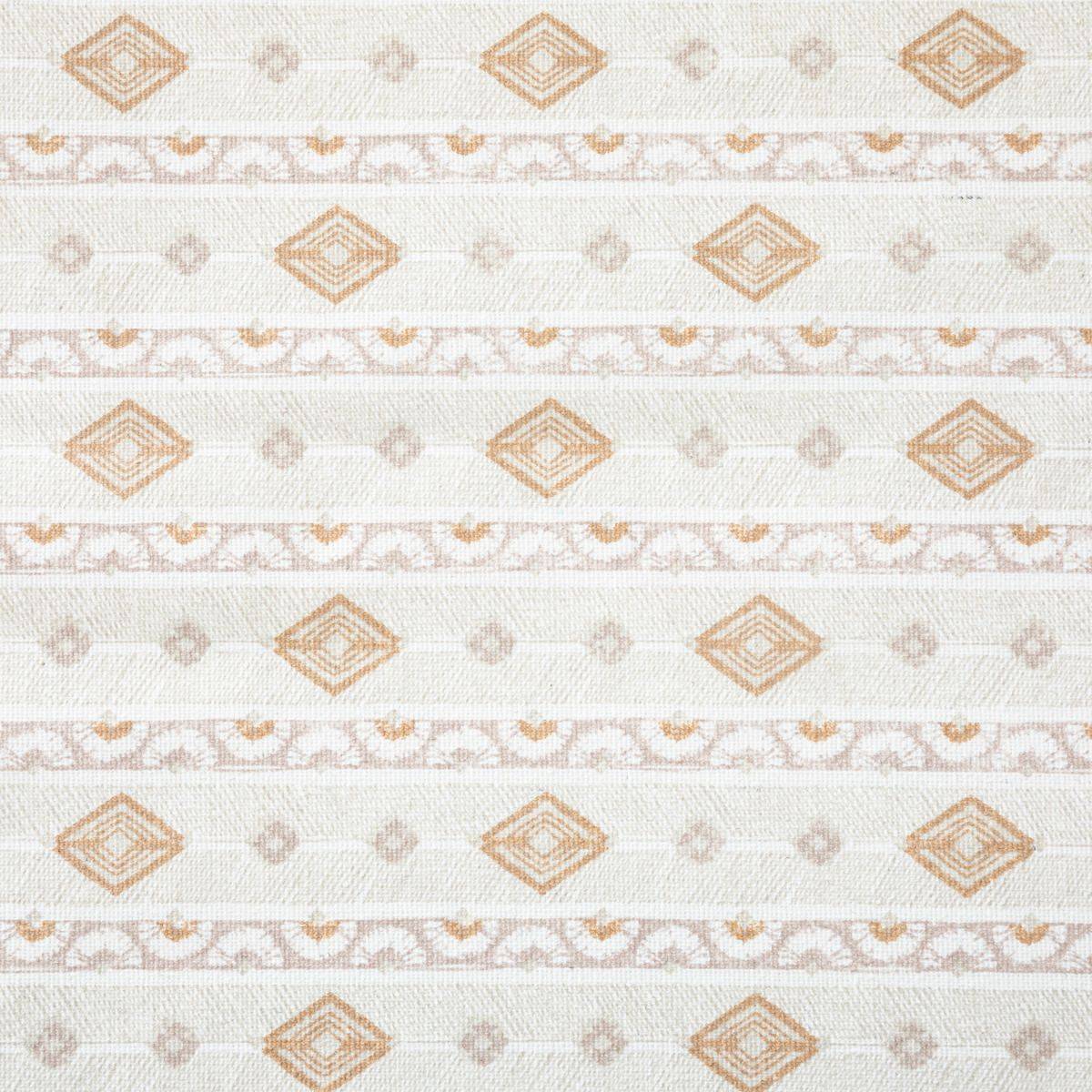 Nappe en polycoton Beige Ocre et Blanc 150 x 250 cm - Image 2