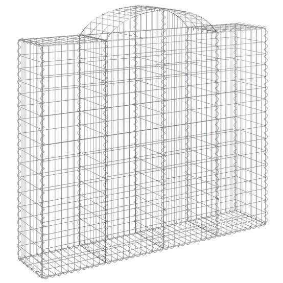 Vidaxl - Paniers à gabions arqués 13 pcs 200x50x160/180 cm Fer galvanisé vidaXL 3146394 - Image 4