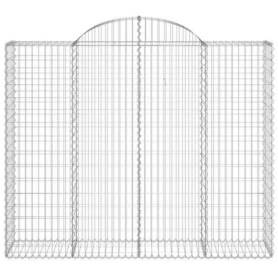 Vidaxl - Paniers à gabions arqués 13 pcs 200x50x160/180 cm Fer galvanisé vidaXL 3146394 - Image 5