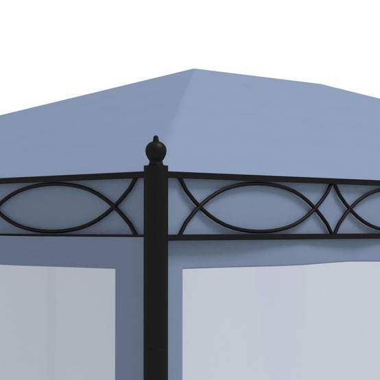 Tonnelle de Jardin Acier avec 6 Moustiquaires Incluses Toit Anti-UV Anthracite 4x3 m – ComfortXL Outdoor Living - Image 5