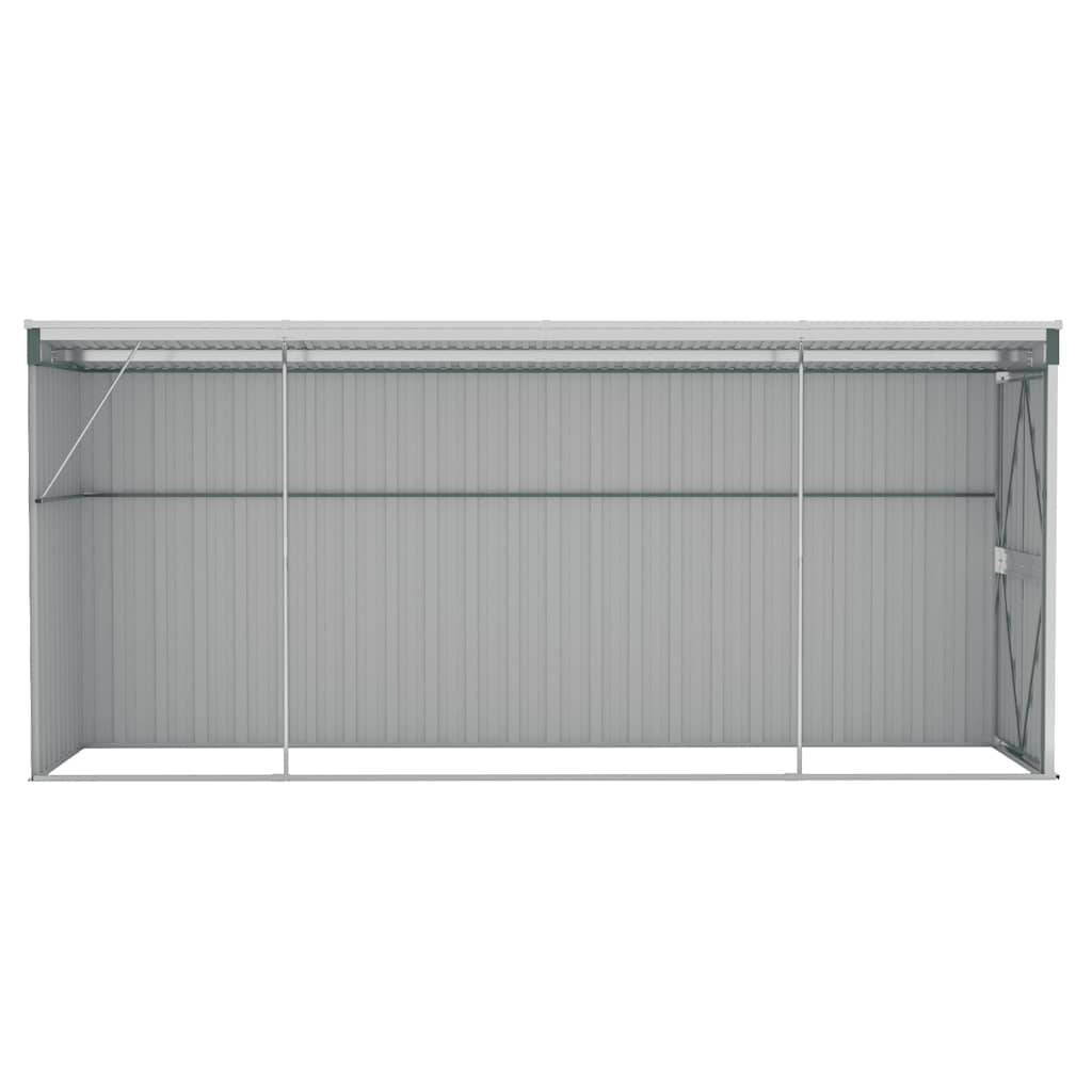Vidaxl - Abri de jardin mural Vert 118x382x178 cm Acier galvanisé vidaXL 316229 - Image 6