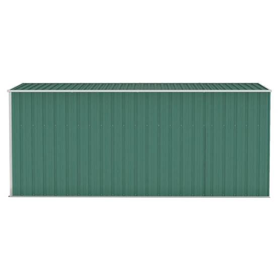 Vidaxl - Abri de jardin mural Vert 118x382x178 cm Acier galvanisé vidaXL 316229 - Image 5