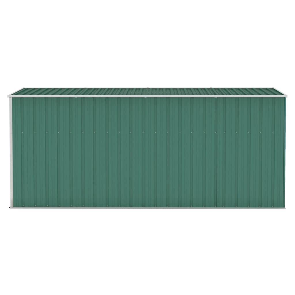 Vidaxl - Abri de jardin mural Vert 118x382x178 cm Acier galvanisé vidaXL 316229 - Image 5