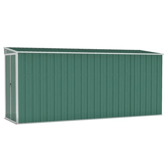 Vidaxl - Abri de jardin mural Vert 118x382x178 cm Acier galvanisé vidaXL 316229 - Image 2