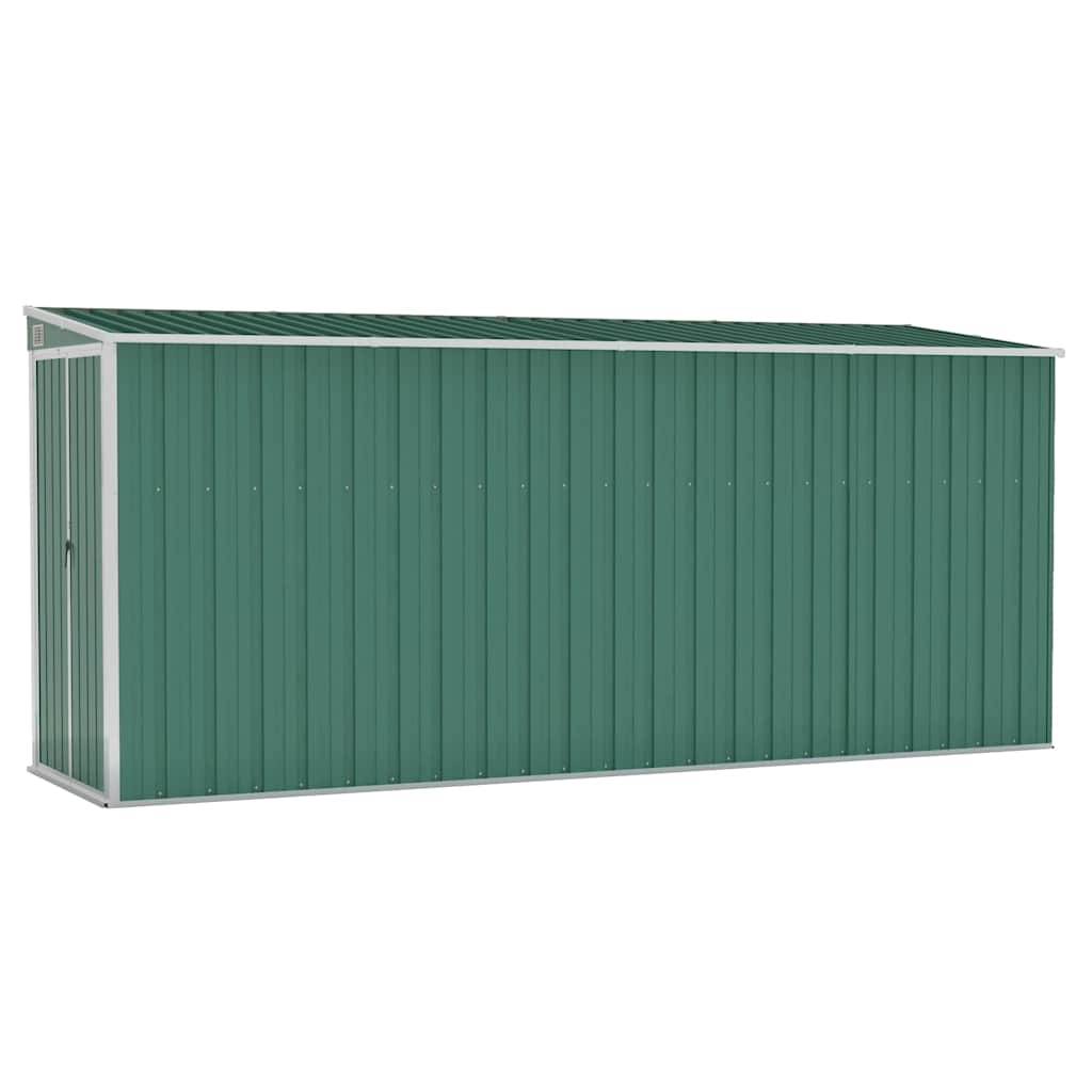 Vidaxl - Abri de jardin mural Vert 118x382x178 cm Acier galvanisé vidaXL 316229 - Image 2