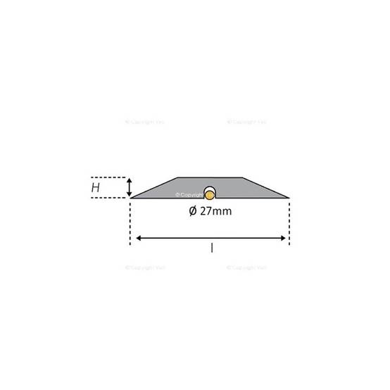 Kit 2 Ralentisseurs SPEED 50 VISO 1 Noir + 1 Jaune - 25cm - 500 x 350 x 500 mm - SPEED50 - Image 2