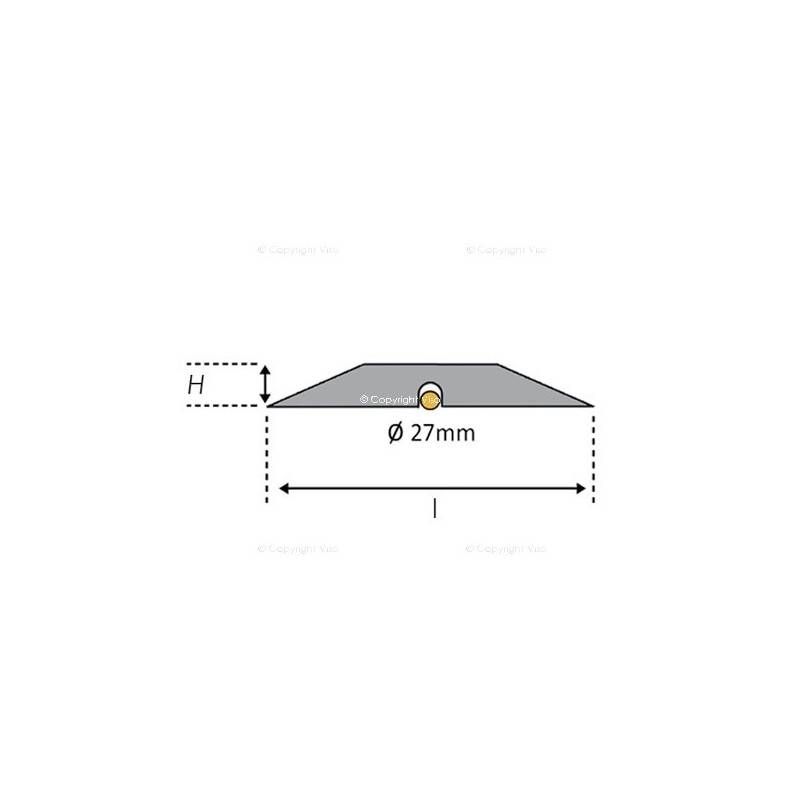 Kit 2 Ralentisseurs SPEED 50 VISO 1 Noir + 1 Jaune - 25cm - 500 x 350 x 500 mm - SPEED50 - Image 2