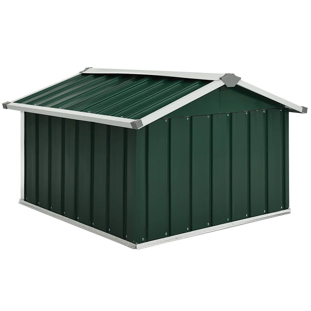ComfortXL - Abri Robot Tondeuse Acier Galvanisé Jardin Garage Protection 92x97x63cm Vert - ComfortXL Outdoor Living - Image 5