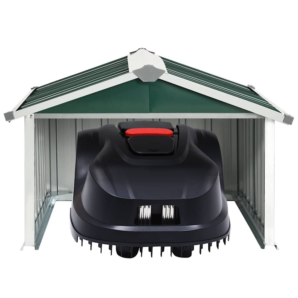 ComfortXL - Abri Robot Tondeuse Acier Galvanisé Jardin Garage Protection 92x97x63cm Vert - ComfortXL Outdoor Living - Image 6