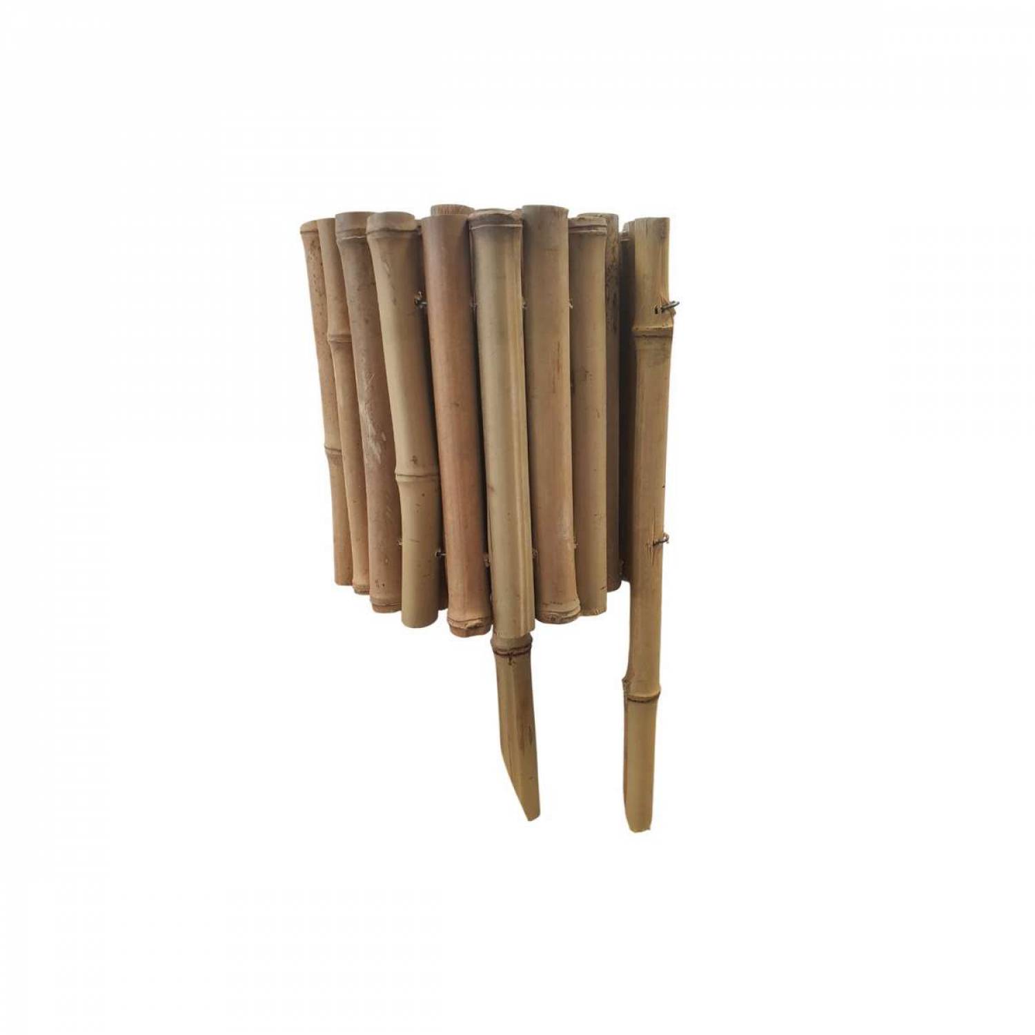 Linxor - Bordure à planter, clôture de jardin flexible en bambou - 100 x 20 cm - Bois clair - Linxor - Image 1
