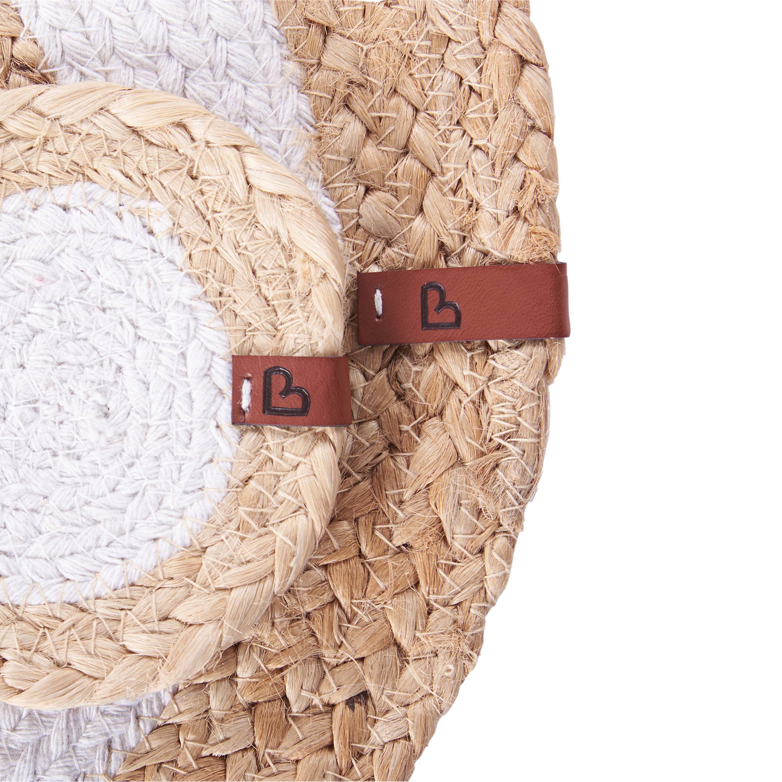 Beliani - Sets de table et sous-verres Jute Naturel TUMERIC - 10x10x0.8- Beliani - Image 5