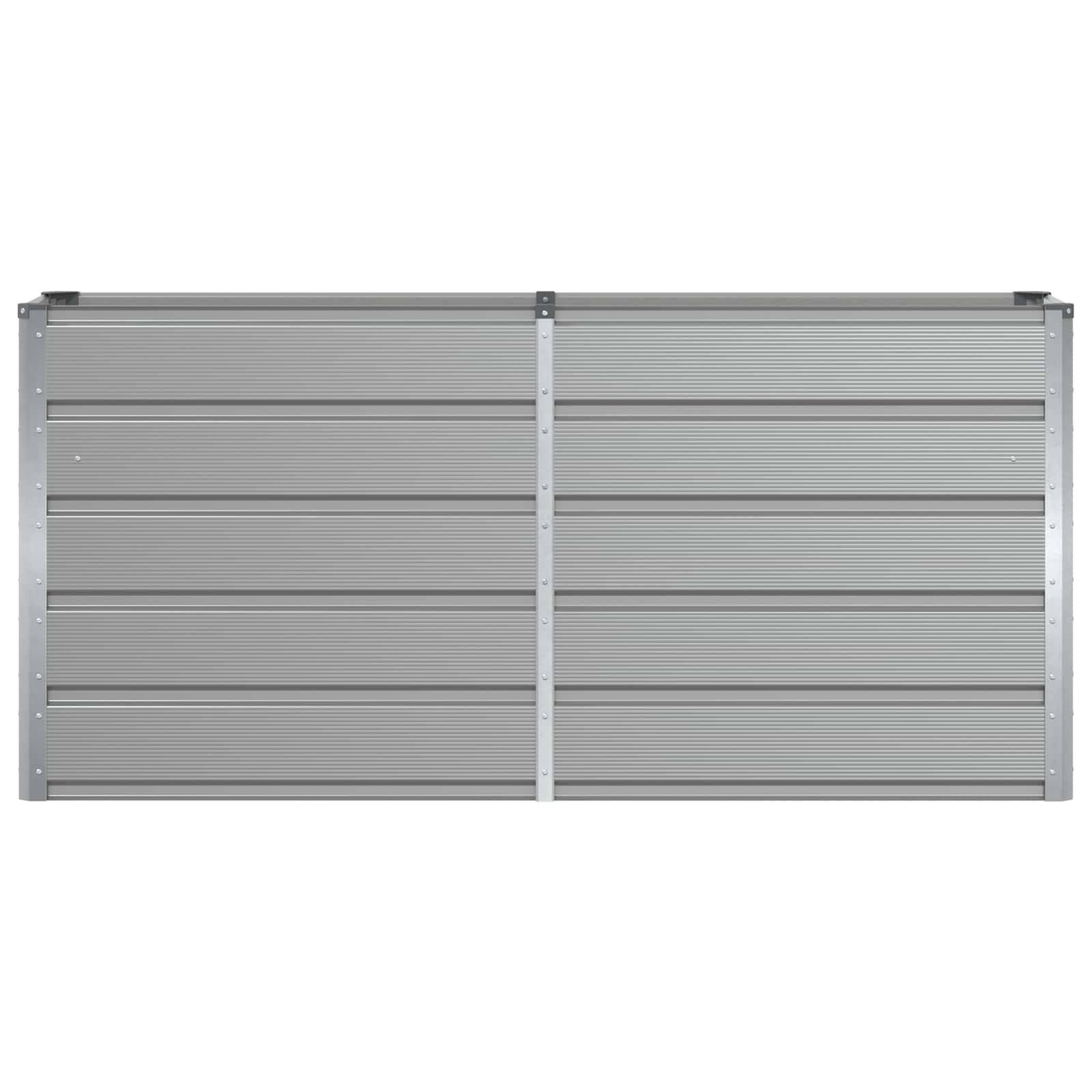 ComfortXL - Jardinière haute XXL acier pour terrasse brise-vue végétal 160x40x75 cm Gris clair - ComfortXL Outdoor Living - Image 4