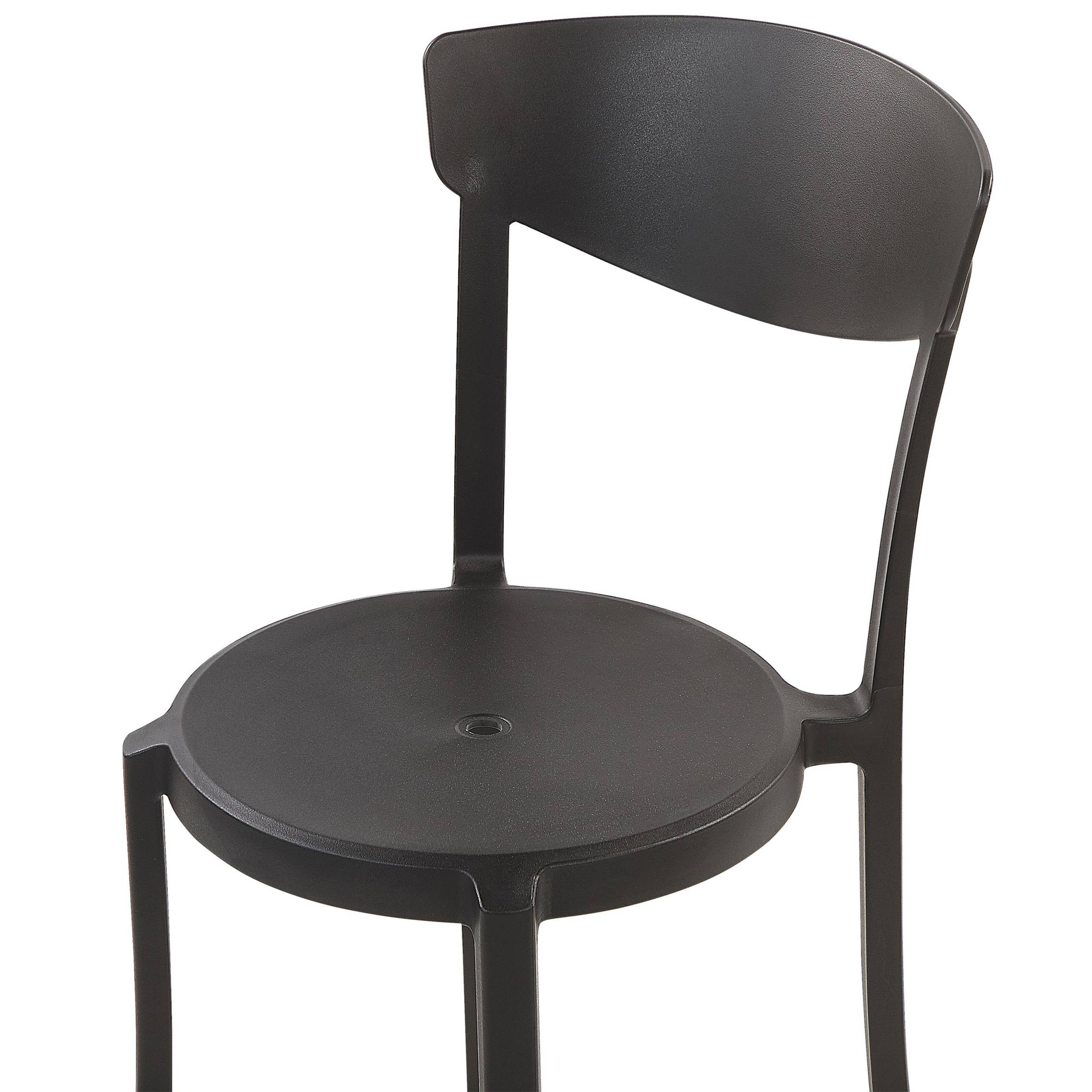 Beliani - Chaise de salle à manger Matière synthétique Noir VIESTE Beliani - Image 6