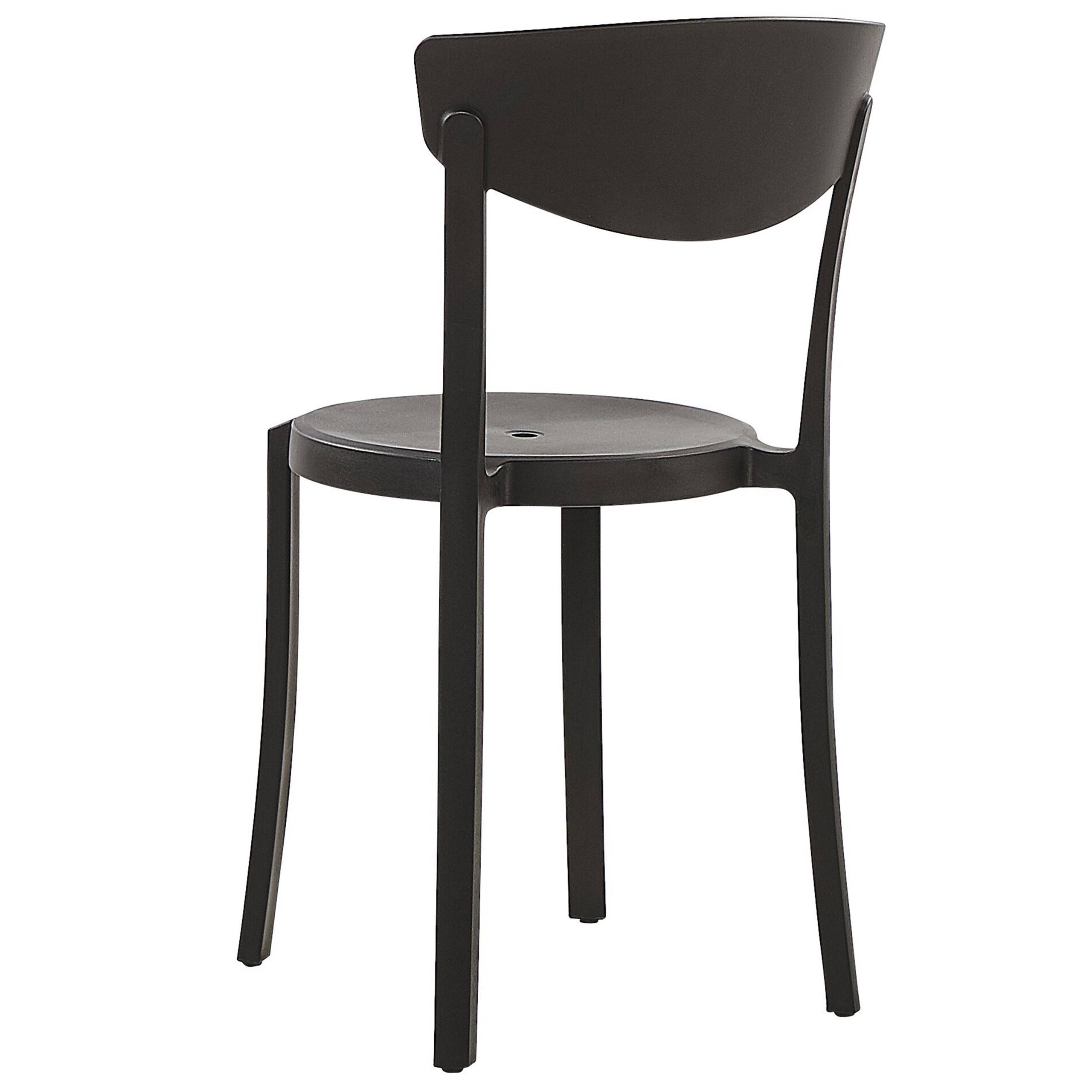 Beliani - Chaise de salle à manger Matière synthétique Noir VIESTE Beliani - Image 5