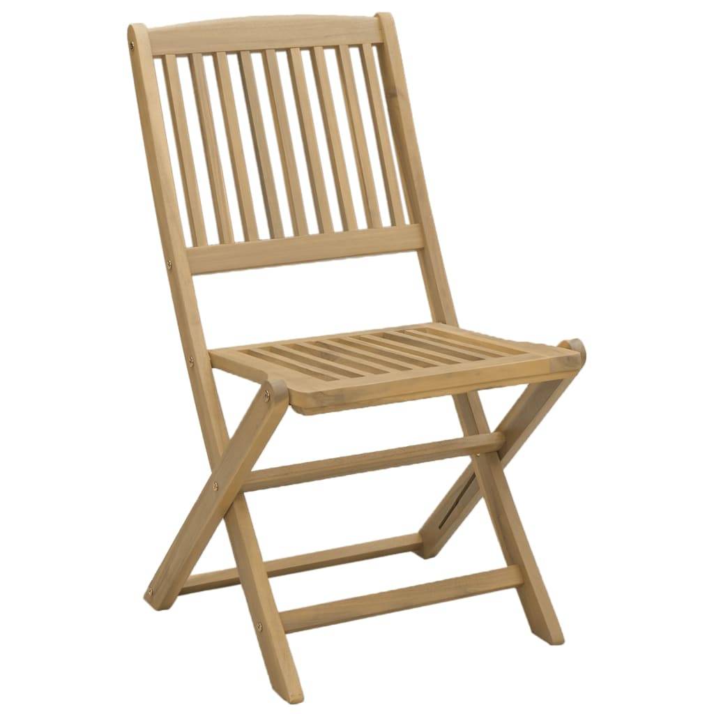 Maison Chic - Ensemble de 5 pcs table de jardin avec chaises - mobilier de jardin Bois d'acacia solide - Image 4