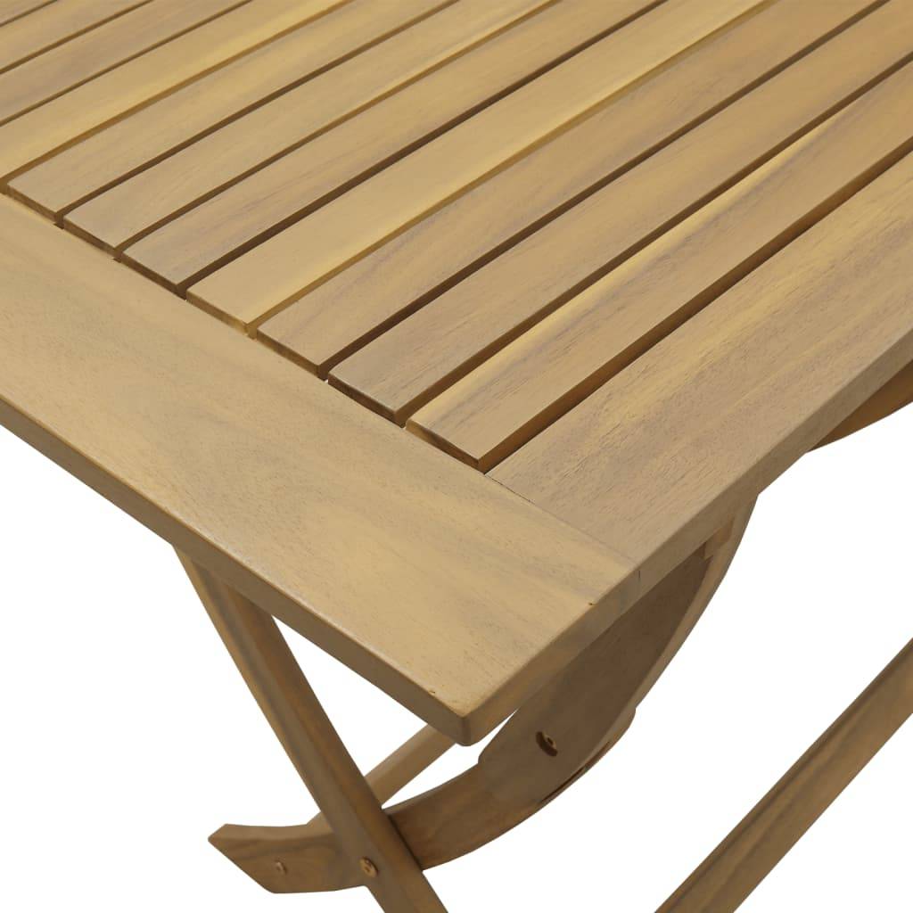 Maison Chic - Ensemble de 5 pcs table de jardin avec chaises - mobilier de jardin Bois d'acacia solide - Image 9