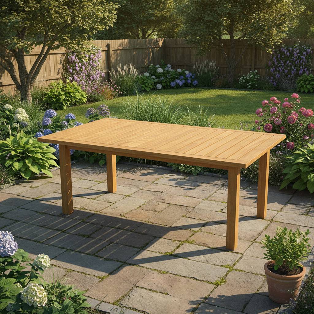 Teck'Attitude - Table extensible teck massif Constantine XL 190/290 x100 cm - TECK'Attitude - Image 3