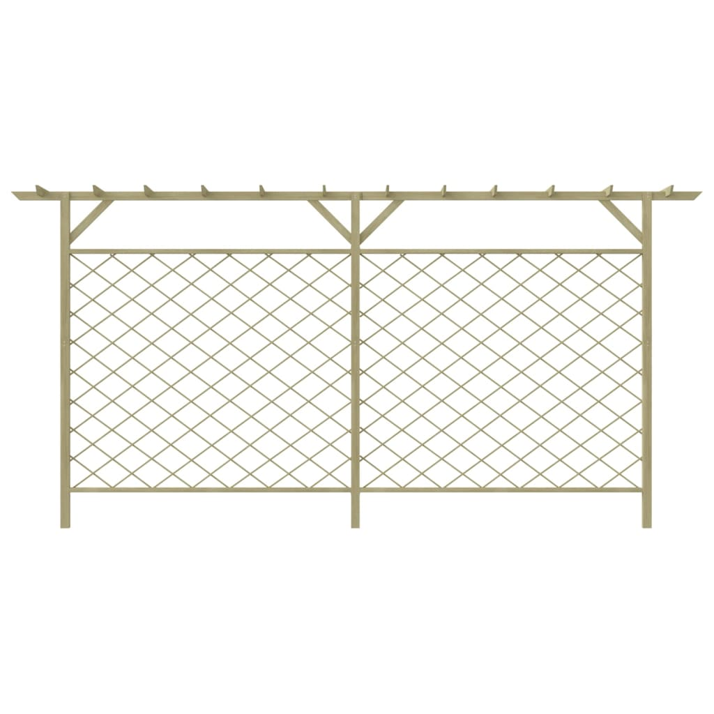 Vidaxl - Clôture à lattes de jardin avec pergola Bois - vidaXL - Image 1