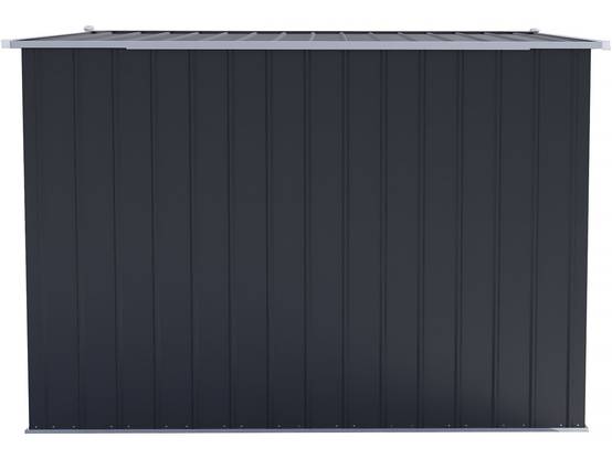 Abri De Jardin Métal Avec Porte Coulissante "boston" - 8 M² - Gris -habitat Et Jardin - Image 6