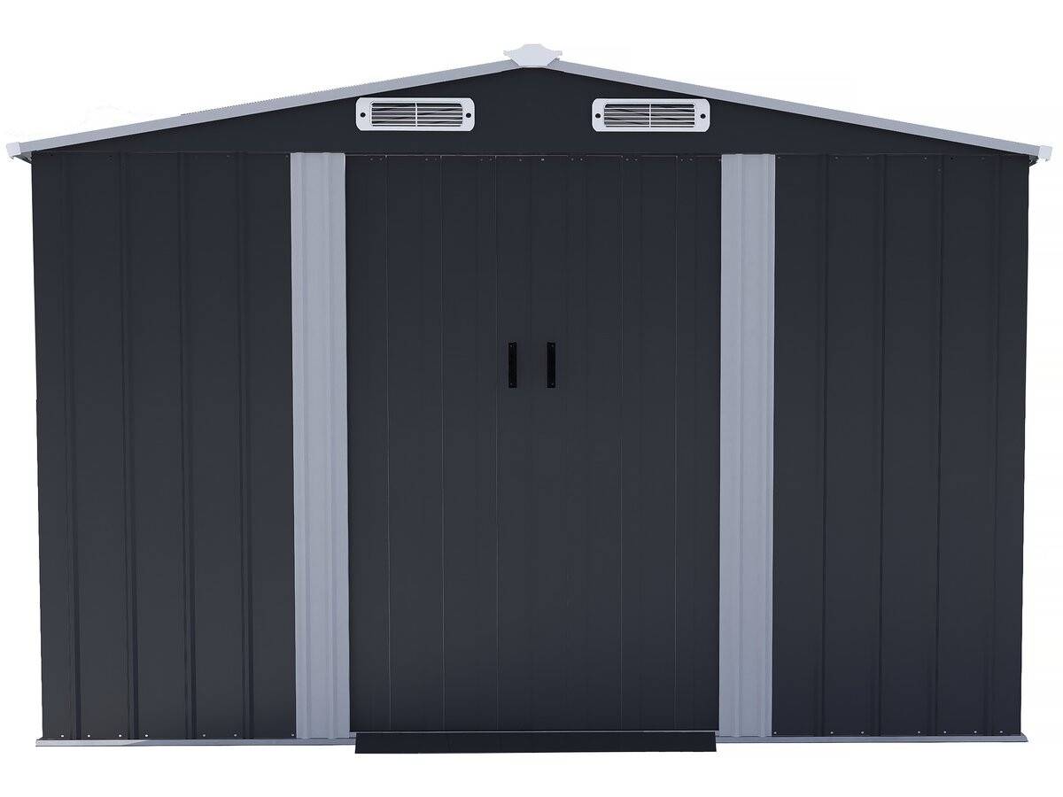 Habitat Et Jardin - Abri De Jardin Métal Avec Porte Coulissante "boston" - 8 M² - Gris -habitat Et Jardin - Image 4