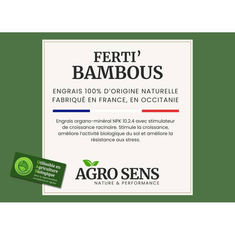 Ferti Bambous - Engrais pour bambous et graminées - Seau 1 kg - Image 2