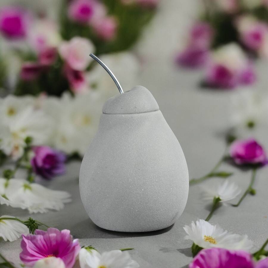 Brûle Parfum Belle Hélène - Brûleur Fondant Parfumé – Diffuseur Huile Essentielle – Bougeoir en Ciment - Haut: 12 cm - Zen'Arôme - Image 1