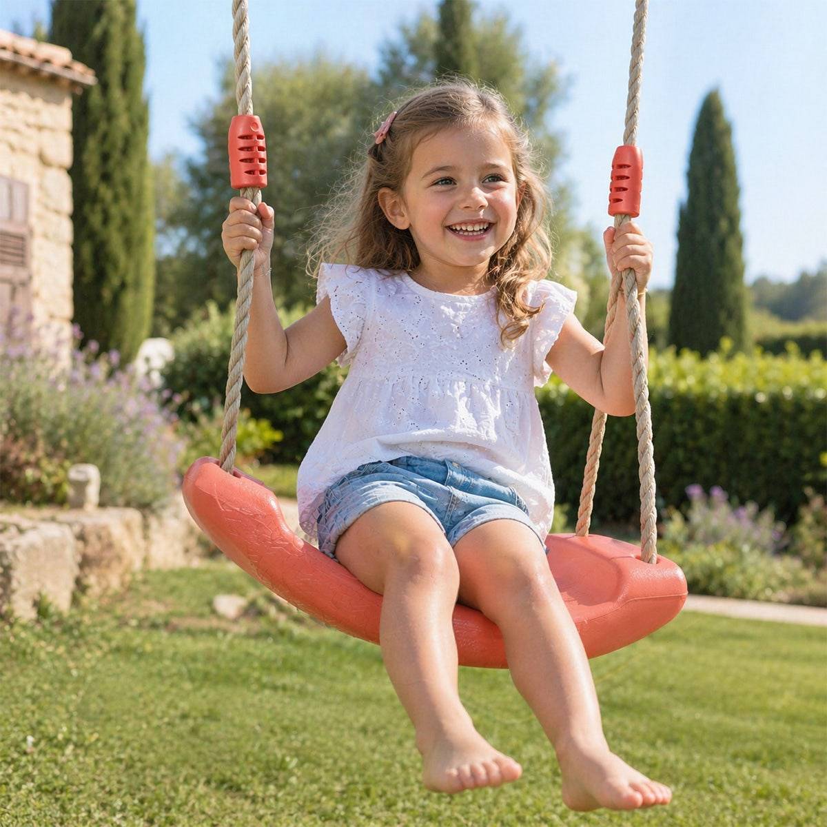 Trigano Jardin - Balançoire plastique corail pour portique 1,9 m - 2,5 m Trigano - Image 3
