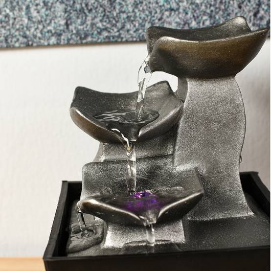 Zen Light - Fontaine d'Intérieur Cascade Boro, Déco Salon, Chambre, Bureau, Cadeaux Utile, Petit Prix, Faible Encombrement, H 18cm – Zen'Light - Image 8