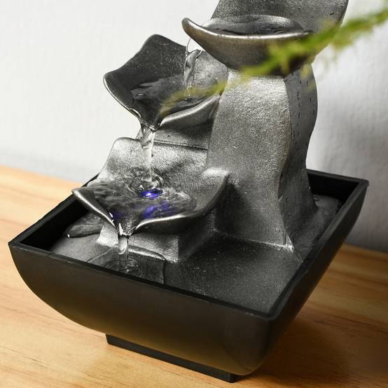 Zen Light - Fontaine d'Intérieur Cascade Boro, Déco Salon, Chambre, Bureau, Cadeaux Utile, Petit Prix, Faible Encombrement, H 18cm – Zen'Light - Image 10
