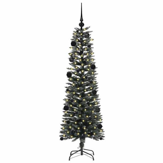 Sapin de Noël | Arbre de Noël artificiel Vert 150 cm PVC, plastique et acier Maison Chic - Image 3