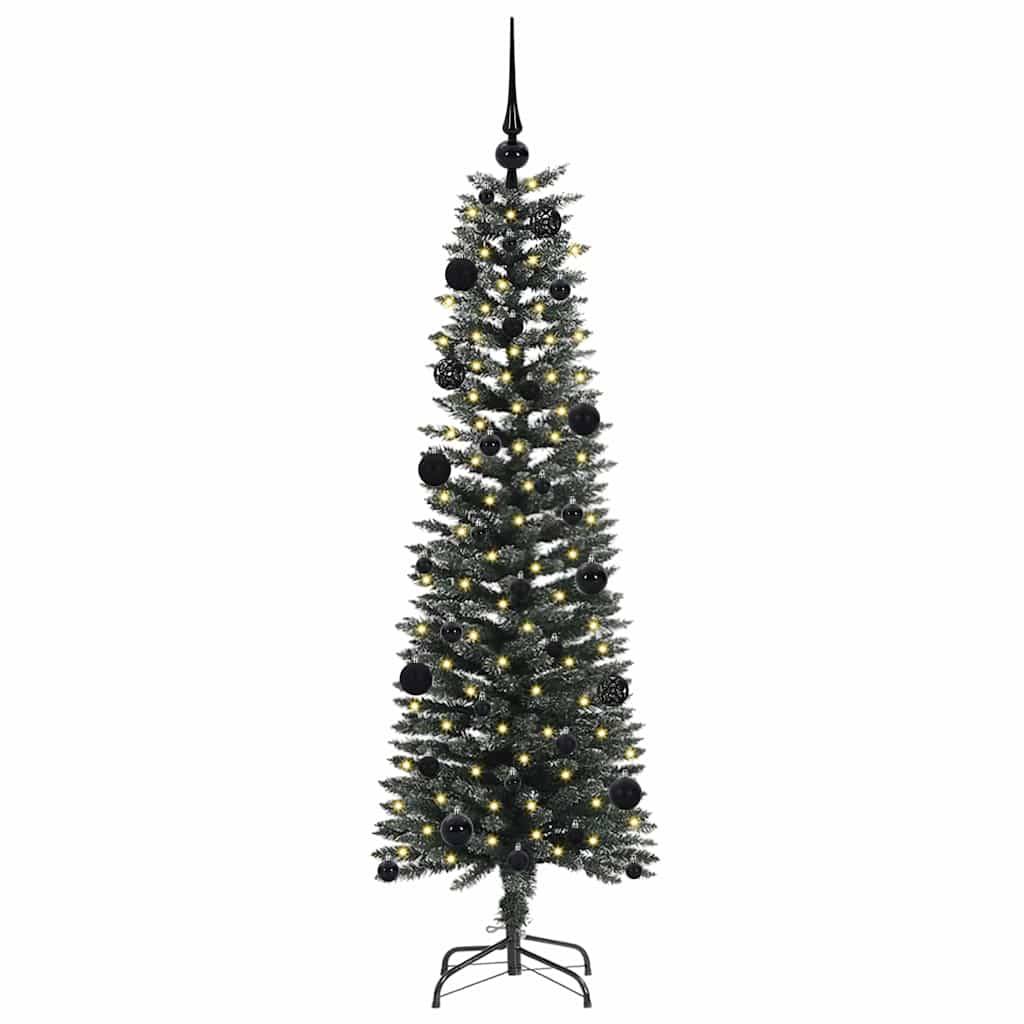 Sapin de Noël | Arbre de Noël artificiel Vert 150 cm PVC, plastique et acier Maison Chic - Image 3
