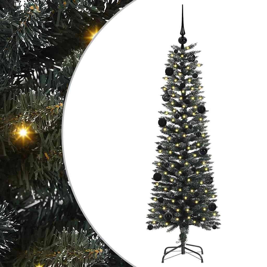 Sapin de Noël | Arbre de Noël artificiel Vert 150 cm PVC, plastique et acier Maison Chic - Image 1