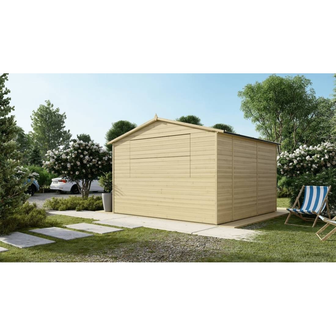 Altanka - Kiosque/ stand de marché/ de vente 9.42 m2 - 3.11x3.03 m - 19 mm - DOM607 - ALTANKA - Image 7