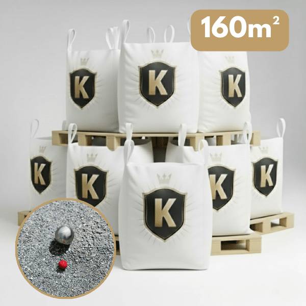 Sable des Champions gris 0/8 mm – Pack 4 Big Bag +/- 1,5T – Pétanque - Image 2