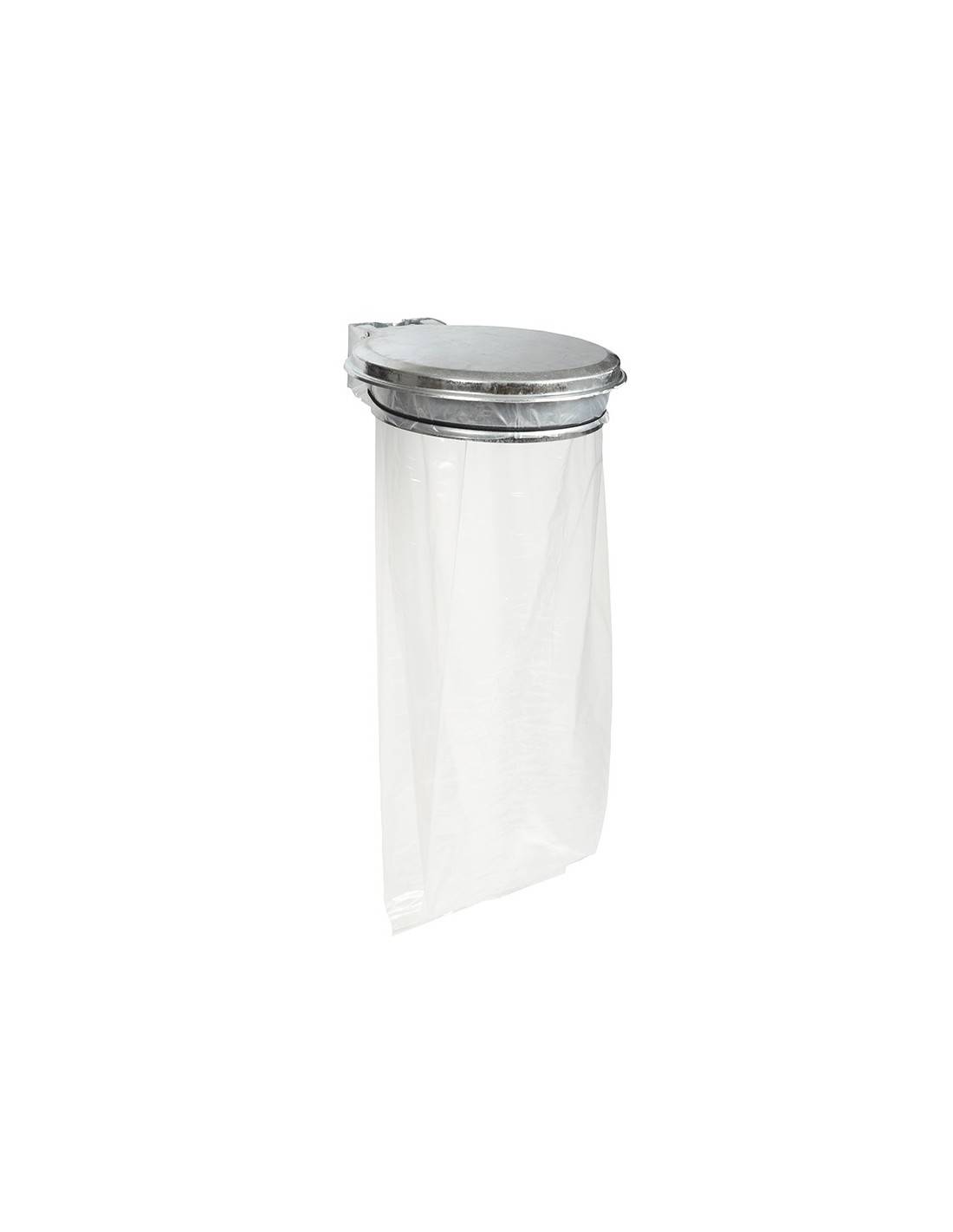 Support mural COLLECMUR EXTREME pour sac de 110L avec couvercle galvanisé - ROSSIGNOL - 57798