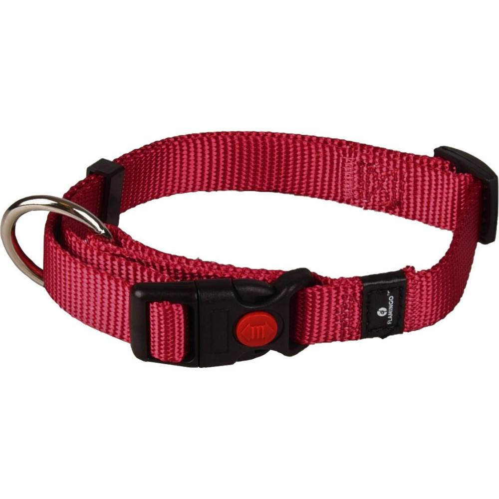 Flamingo - Collier Ziggi rouge 30 -45 cm. 15 MM . taille S. pour chien. - Image 1