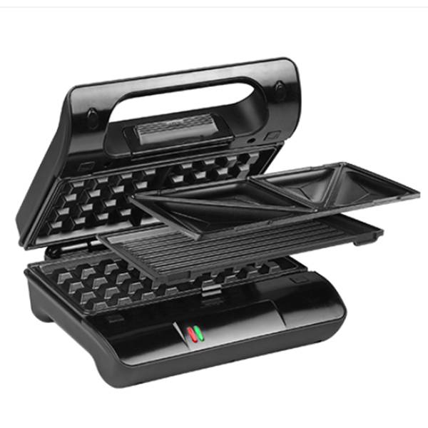 Croque-gaufre-gril 3 plaques 800w 117002-01-001 Princess