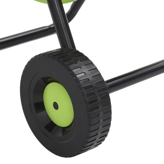 Chariot enrouleur acier et PVC vert 46 x 50 x 66 cm - PANGIVO - Image 6