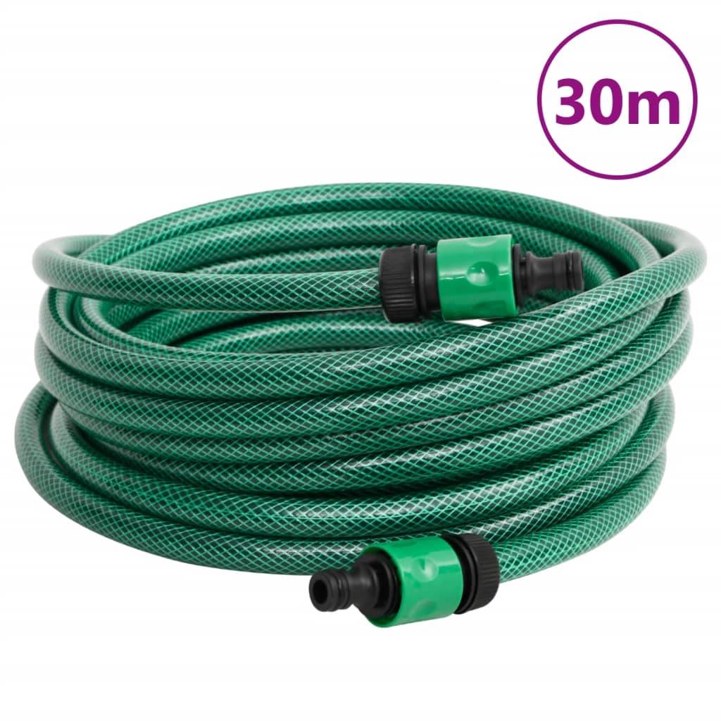 Chariot enrouleur acier et PVC vert 46 x 50 x 66 cm - PANGIVO - Image 9