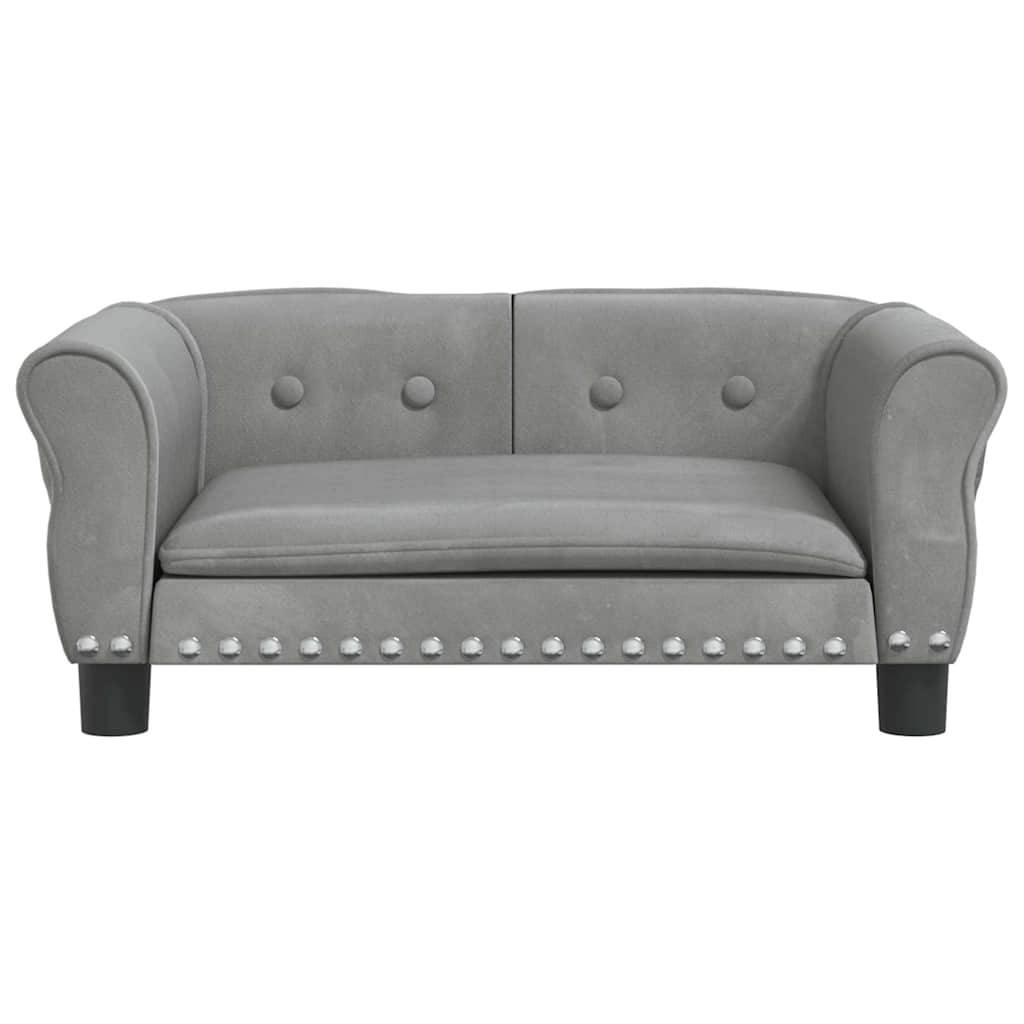 Vidaxl - Lit pour chien gris clair 70x45x30 cm velours vidaXL 171825 - Image 4