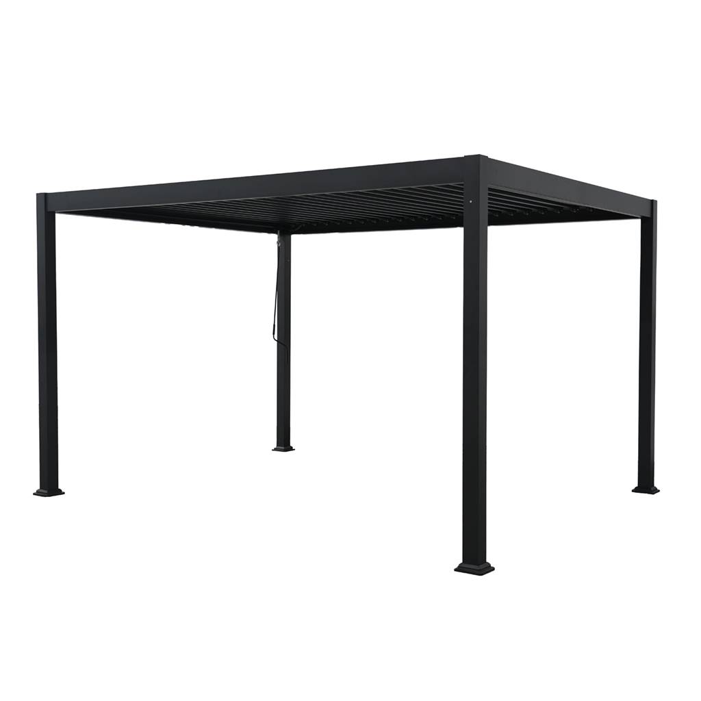 Pergola bioclimatique 3 x 4m Zeus anthracite - Gecko Jardin - Image 2