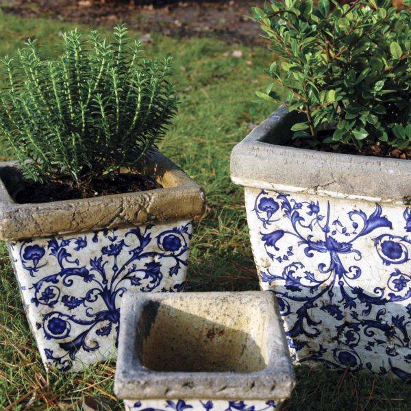 Esschert Design - Pots en céramique patiné (Lot de 3) Esschert Design - Image 2