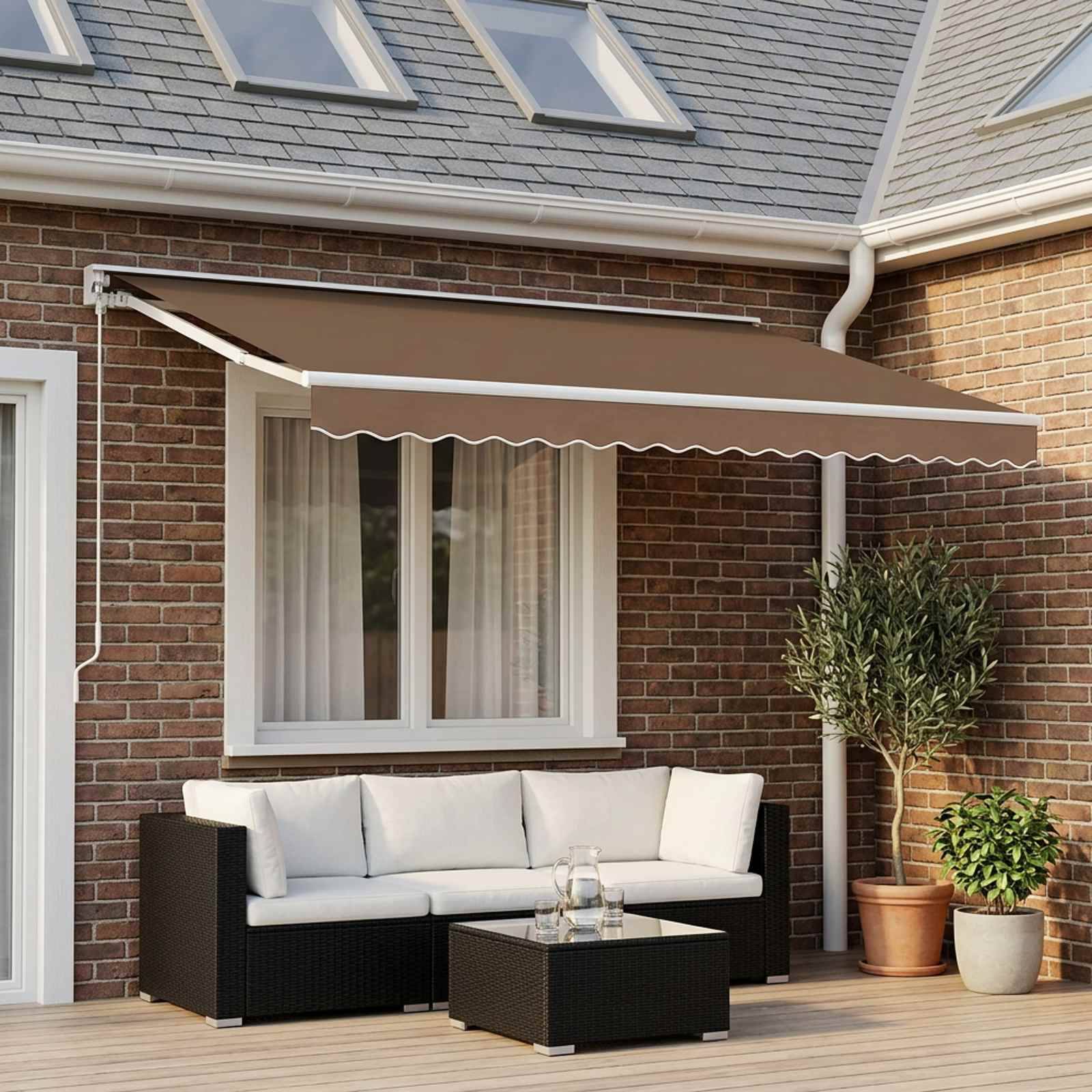 Prolenta Premium - Store banne polyester beige  380 x 295 x 20 cm  - Prolenta premium p377.1 - Image 1